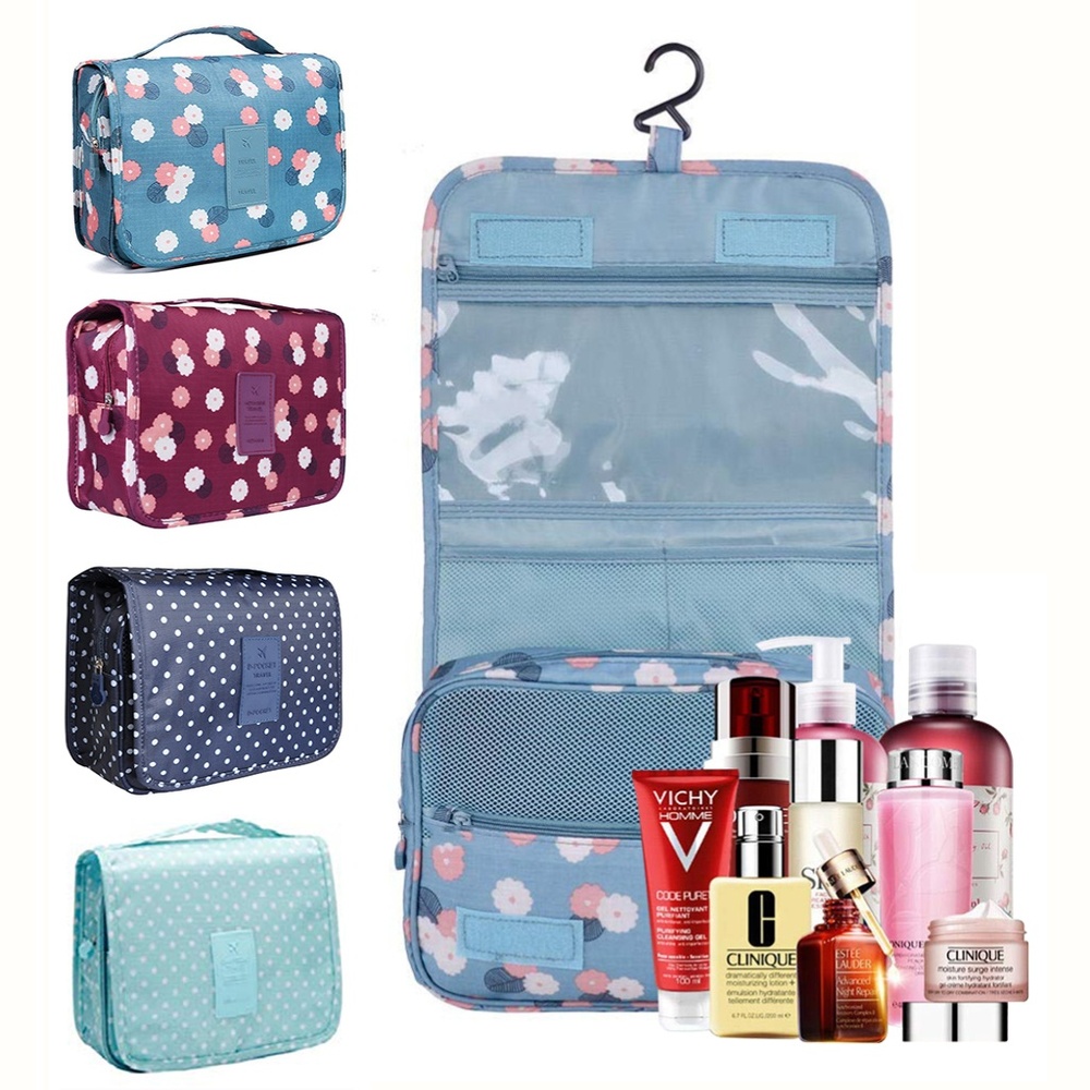 4 Pack - Hanging Travel Toiletry Bag Portable Makeup Bag